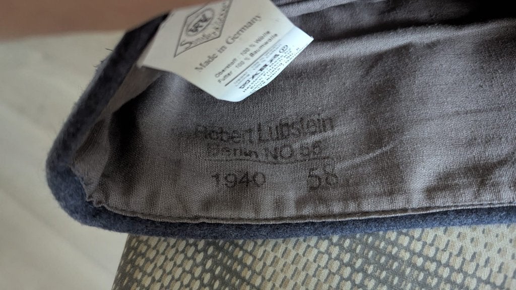 Duitse M40 Luftwaffe schiffchen / schuitje Repro, Ophalen of Verzenden, Luchtmacht, Nederland, Helm of Baret
