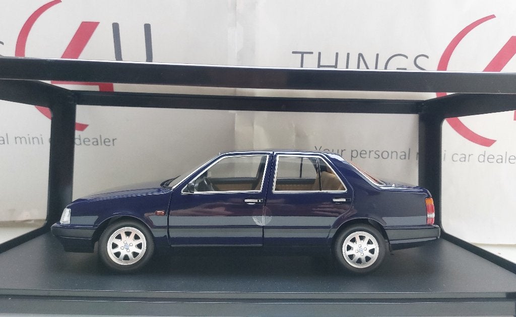 Mitica 1:18 Lancia Thema 6V 1984 donkerblauw nieuw in doos, Ophalen of Verzenden, Nieuw, Auto, Overige merken