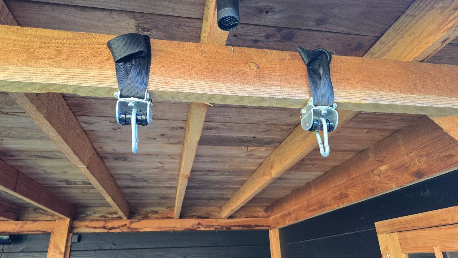 schommelhaak met spanband, 50 tot 100 mm, Gebruikt, Overige typen, Ophalen of Verzenden