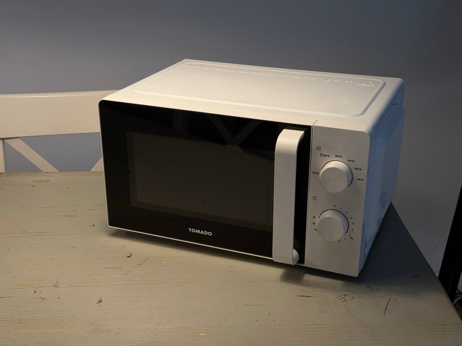 Tomado Magnetron - Wit, zo goed als nieuw, Ophalen, Draaiplateau, Magnetron, Zo goed als nieuw