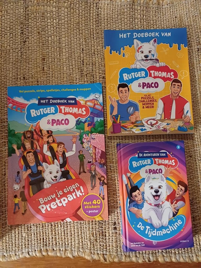 Rutger, Thomas & Paco: Set van 3 boeken, Boeken, Kinderboeken | Jeugd | onder 10 jaar, Ophalen of Verzenden, Zo goed als nieuw