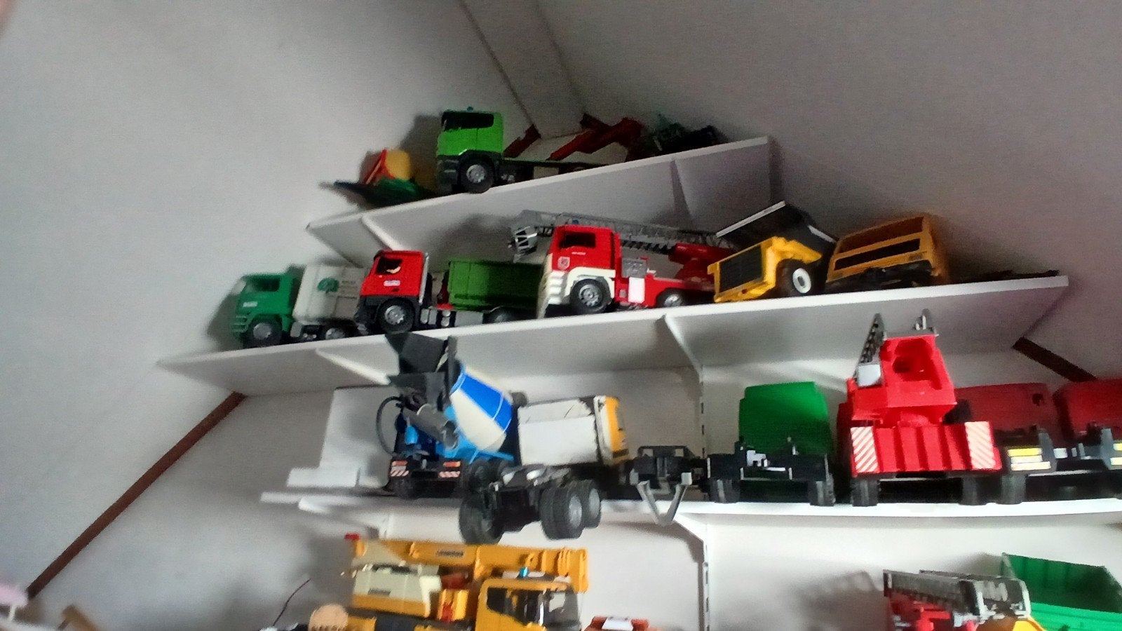 Grote collectie Bruder speelgoedvoertuigen, Ophalen, Gebruikt
