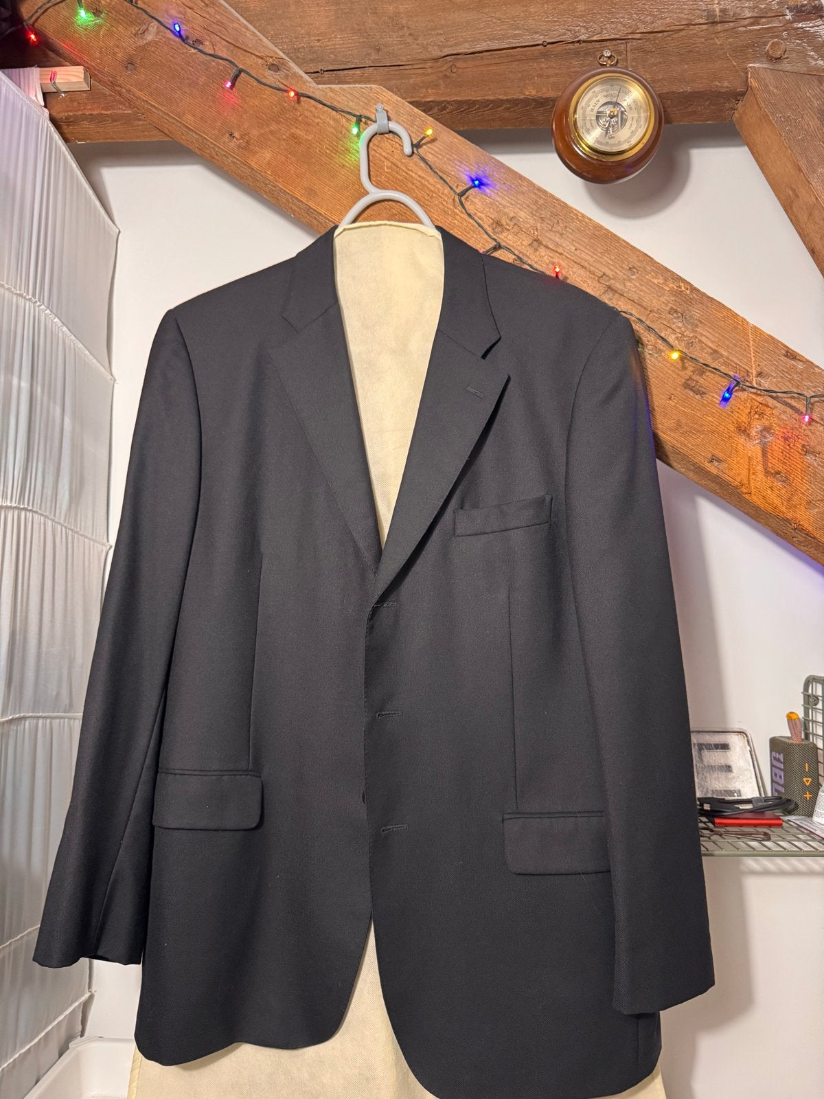 Aquascutum London Heren Blazer Zwart Maat 44R, Kleding | Heren, Ophalen of Verzenden, Gedragen, Maat 52/54 (L), Zwart