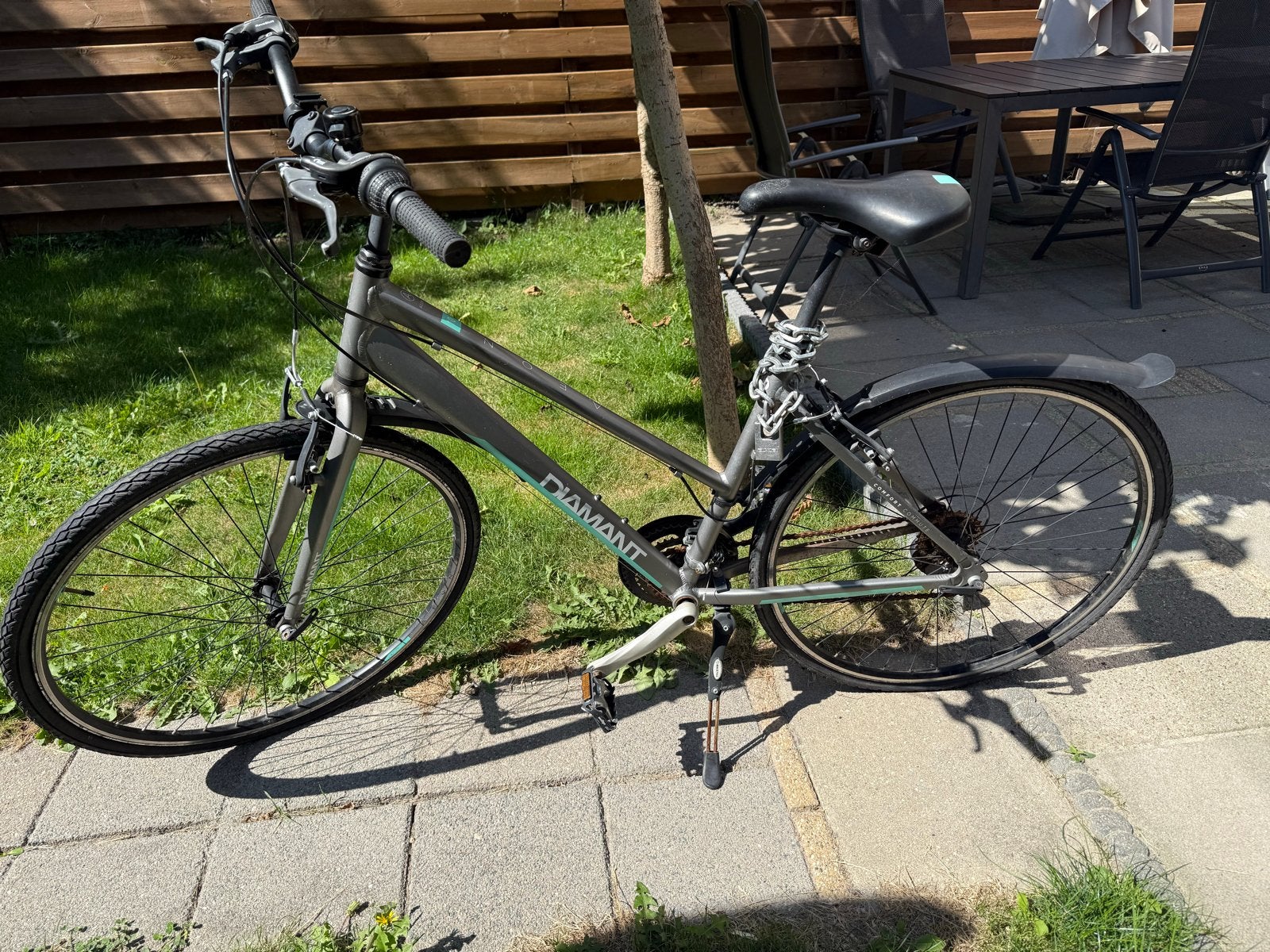 Diamant Aeon Comfort hybridefiets – 28” – Shimano 21 versn., Fietsen en Brommers, Gebruikt, Velgrem, 50 tot 53 cm, Ophalen