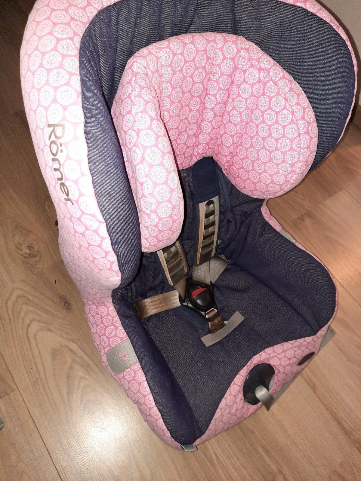 Römer King Plus kinderstoel - roze/grijs, Kinderen en Baby's, Autostoeltjes, Ophalen, Romer, Verstelbare rugleuning, 9 t/m 18 kg