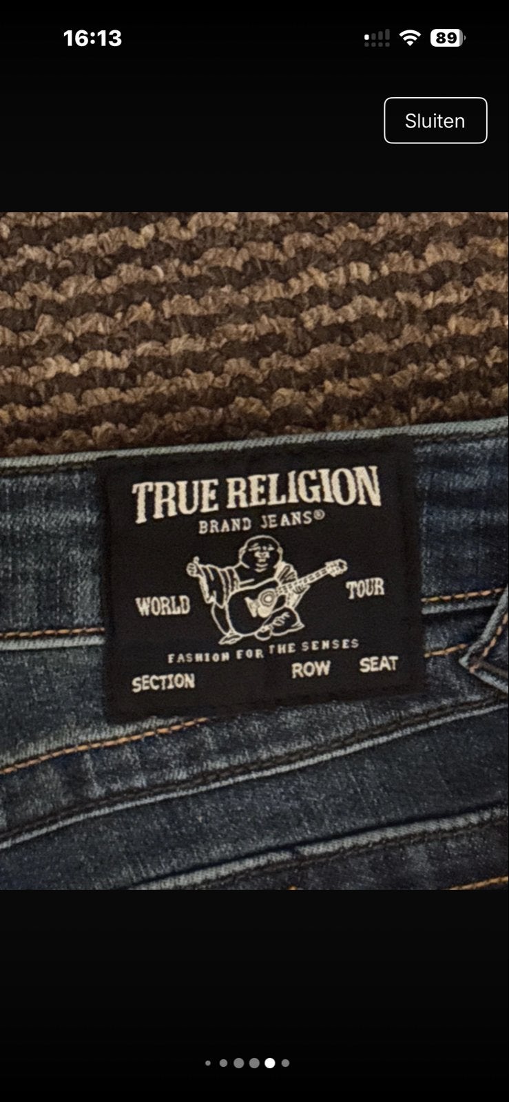 True Religion spijkerbroek - Maat XXXS, Ophalen of Verzenden, Gedragen, Blauw, W27 (confectie 34) of kleiner
