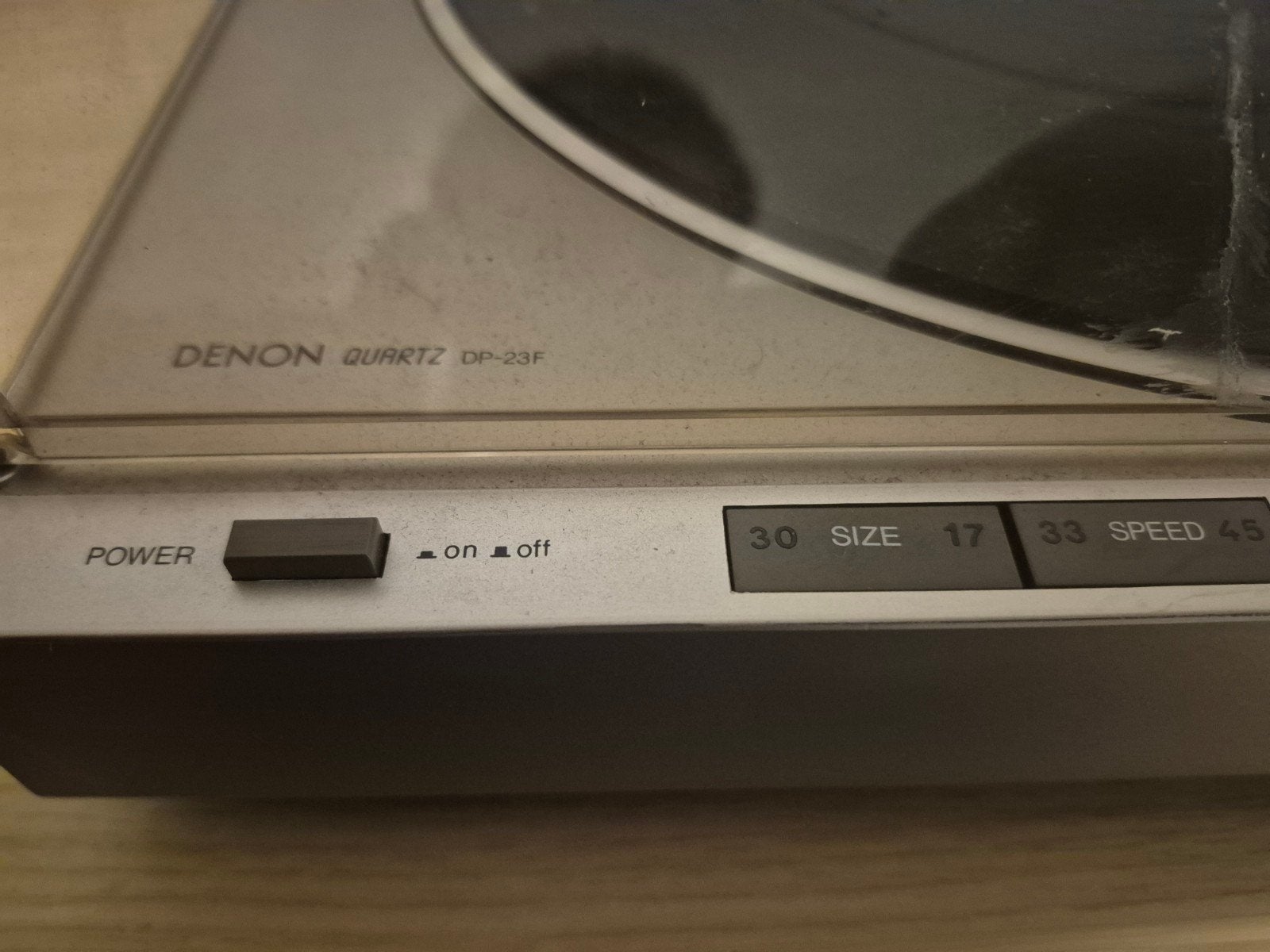 Denon Quartz DP-23F Volautomatische Platenspeler, Ophalen, Gebruikt, Overige merken