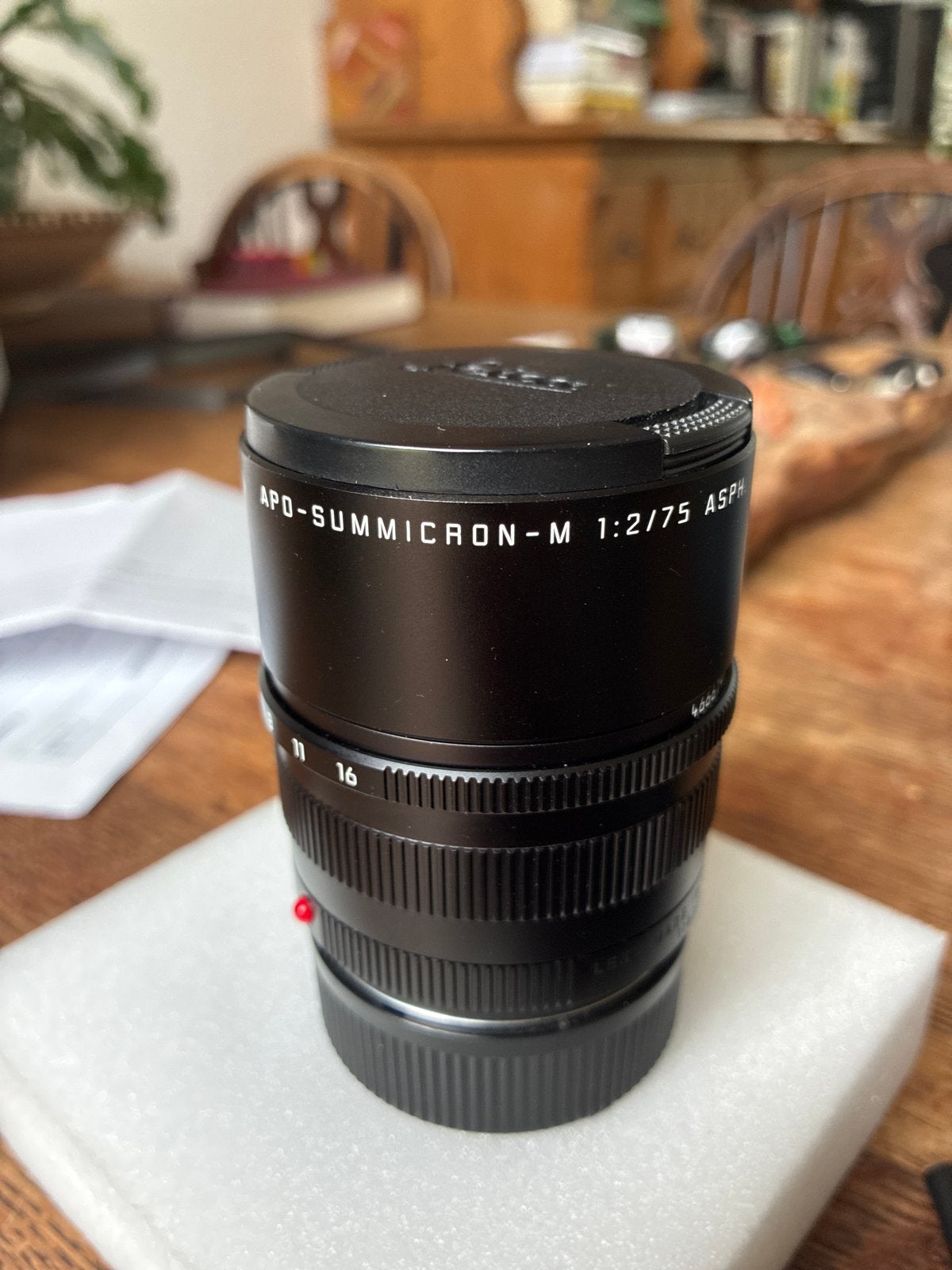 Leica APO-Summicron-M 1:2/75 ASPH. lens, Zo goed als nieuw, Leica M-mount, Telelens, Ophalen of Verzenden