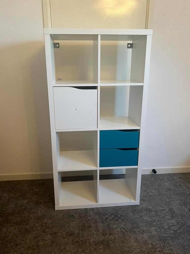 Ikea KALLAX Open kast, wit , 8 vakken, Huis en Inrichting, Ophalen, 100 tot 150 cm, 50 tot 100 cm, Zo goed als nieuw