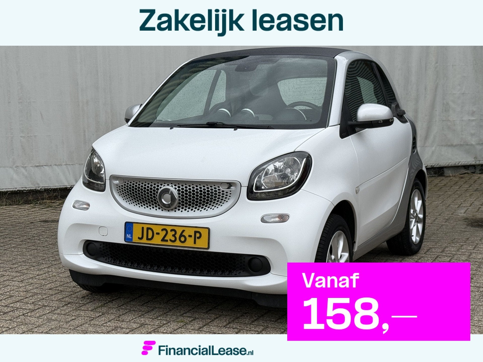 smart Fortwo 1.0 Passion Ecc airco /CruiseC., Gebruikt, Met garantie (alle), Wit, Origineel Nederlands