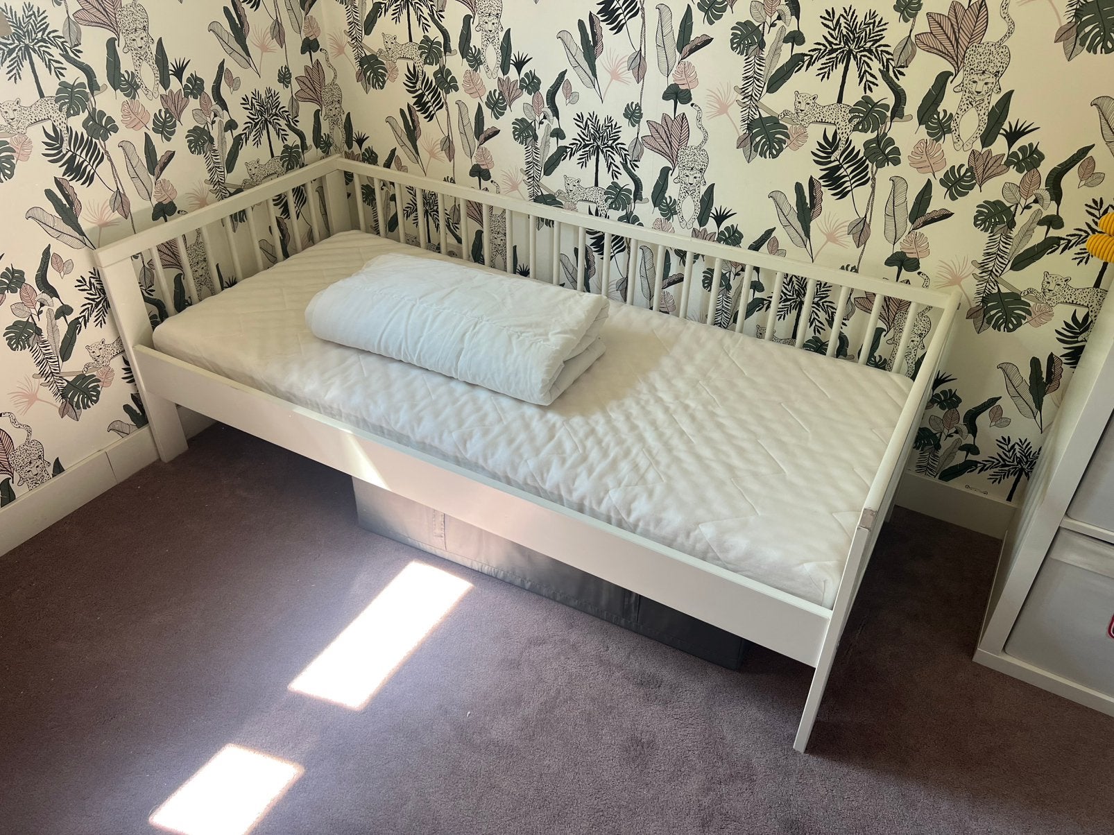 Peuterbed met toebehoren, Gebruikt, 70 tot 85 cm, 140 tot 160 cm, Ophalen