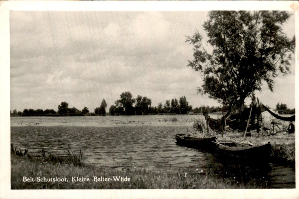 Belt-Schutsloot - Kleine Belter-Wijde - Oever, Ophalen of Verzenden, 1940 tot 1960, Ongelopen, Overijssel