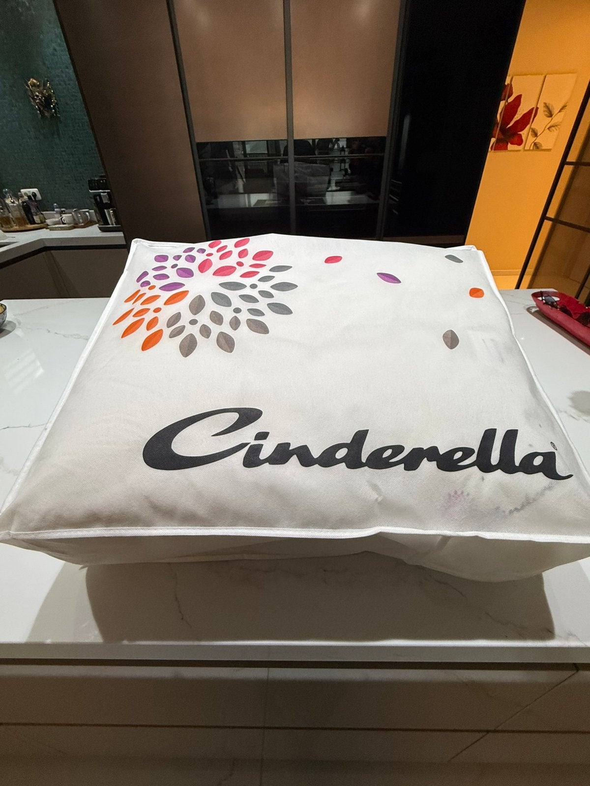 Cinderella dekbed 1-persoons, Ophalen, Eenpersoons, Wit, Katoen