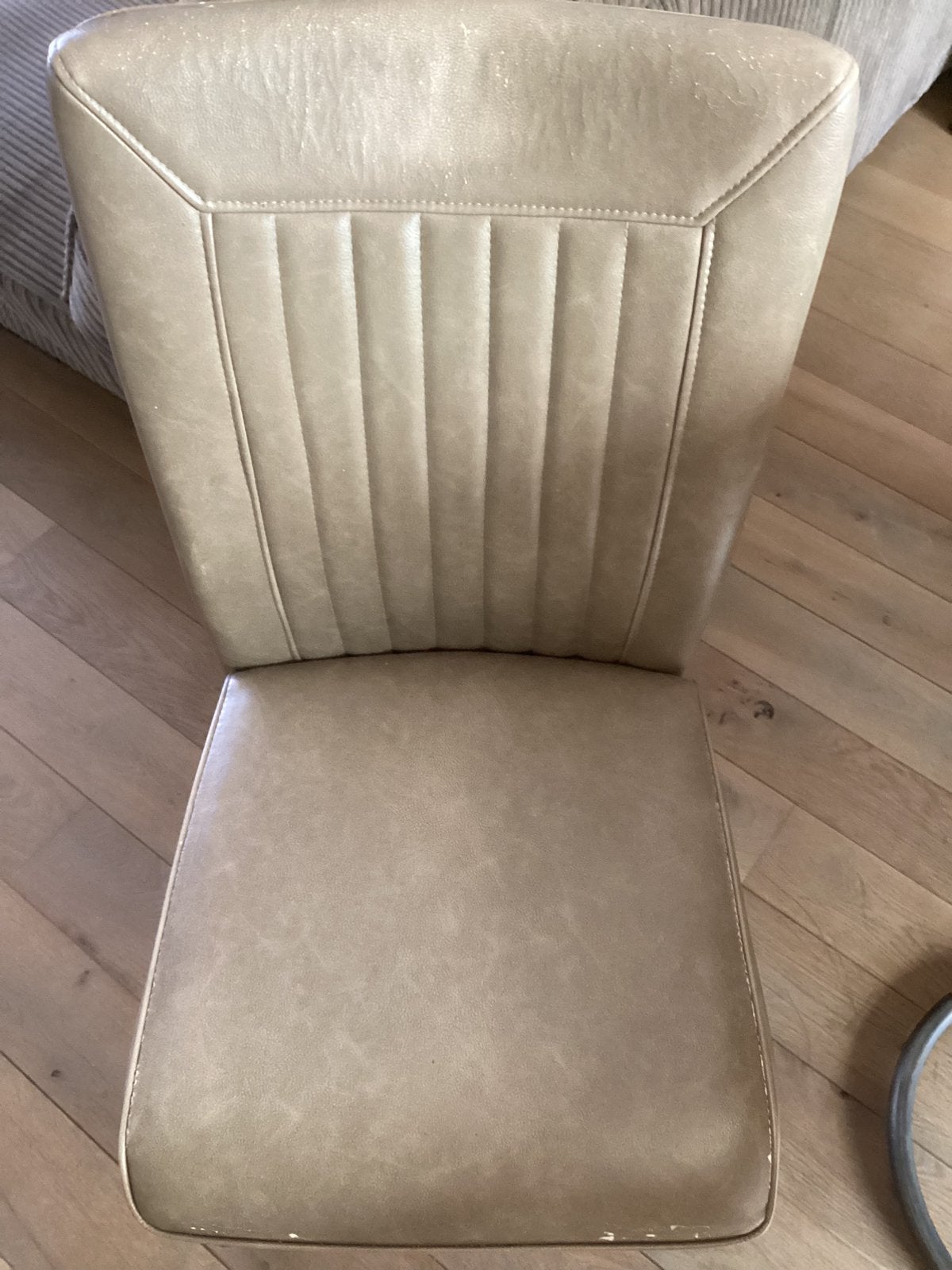 Beige eetkamerstoelen, Ophalen, Overige materialen, Minder dan 50 cm, Gebruikt