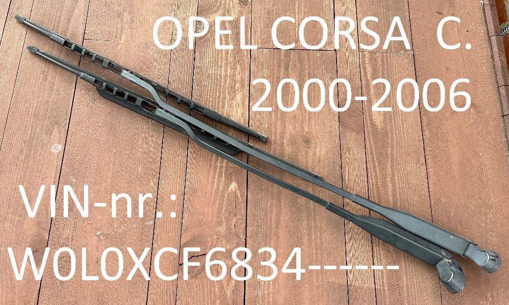 Opel corsa C '00 -'06 C ruitenwisserarmen (Links & Rechts), Ophalen, Gebruikt, Opel