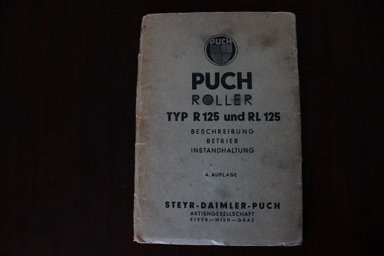 Puch Roller R125 RL125 scooter betriebs anleitung instructie, Motoren, Ophalen of Verzenden, Overige merken