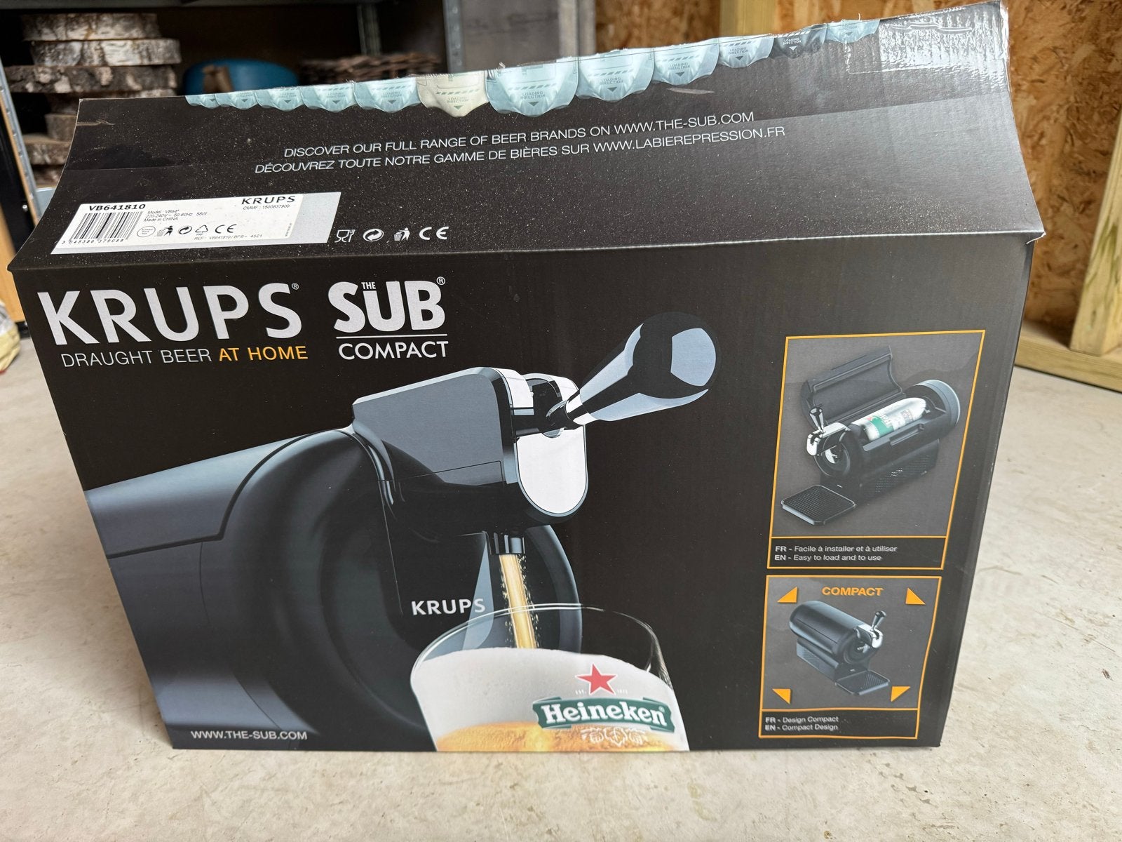 Krups The Sub Compact thuistap - Nieuw in doos, Ophalen of Verzenden, Nieuw, Krups