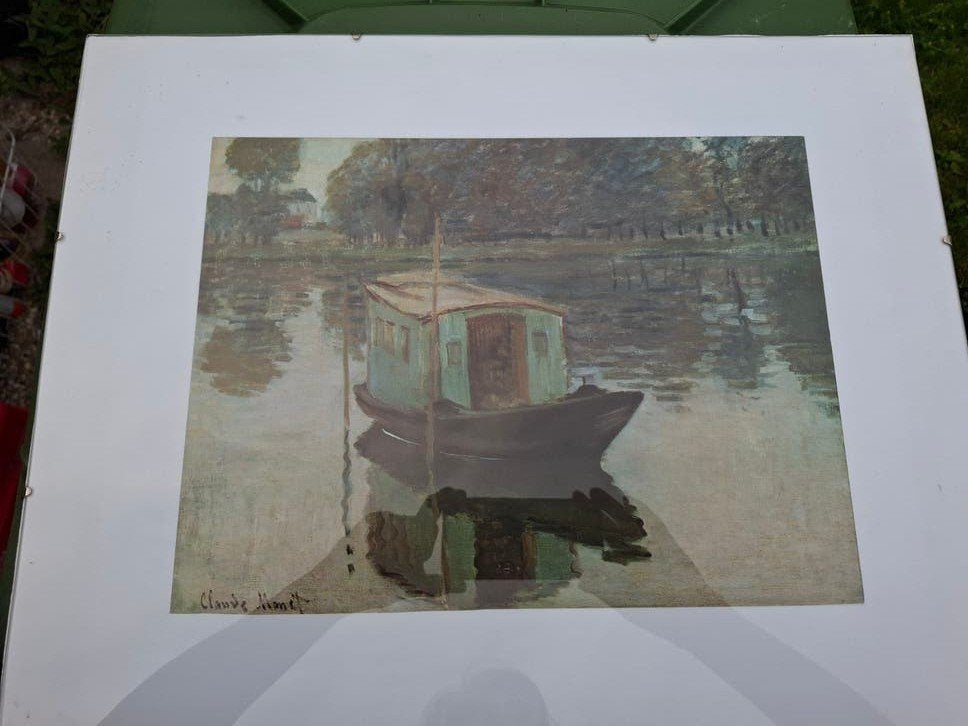 Claude Monet - De Atelierboot (The Studio Boat) reproductie, Ophalen