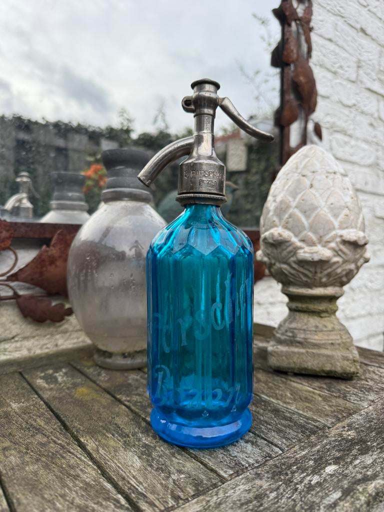 Spuitflessen, Spuitwaterfles, Siphon, Spuitfles Halfje, Antiek en Kunst, Ophalen of Verzenden
