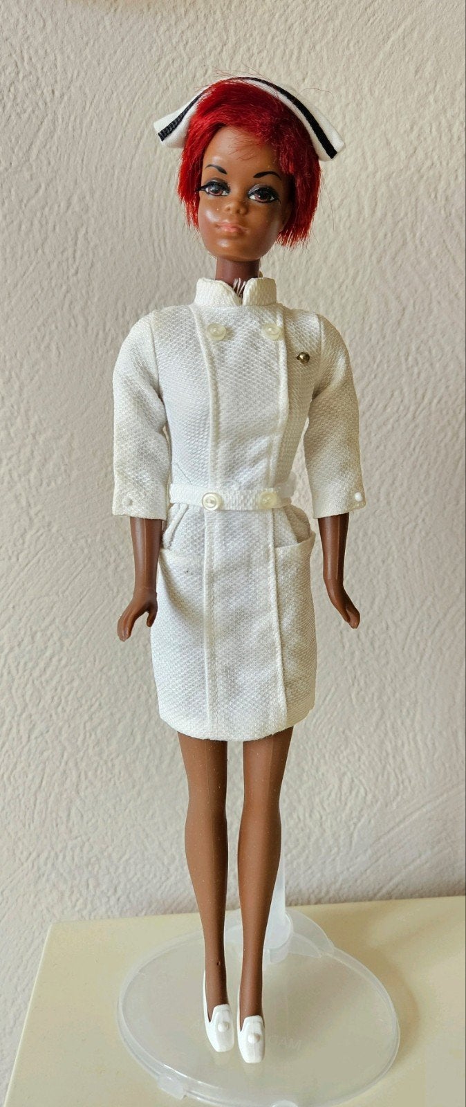 Vintage Barbie pop Talking Julia 60's met outfit, Ophalen of Verzenden, Gebruikt, Pop