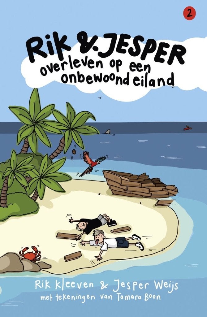 Rik en Jesper overleven op een onbewoond eiland NIEUW €9,95, Ophalen of Verzenden, Nieuw, Rik Kleeven & Jesper Weijs, Fictie algemeen