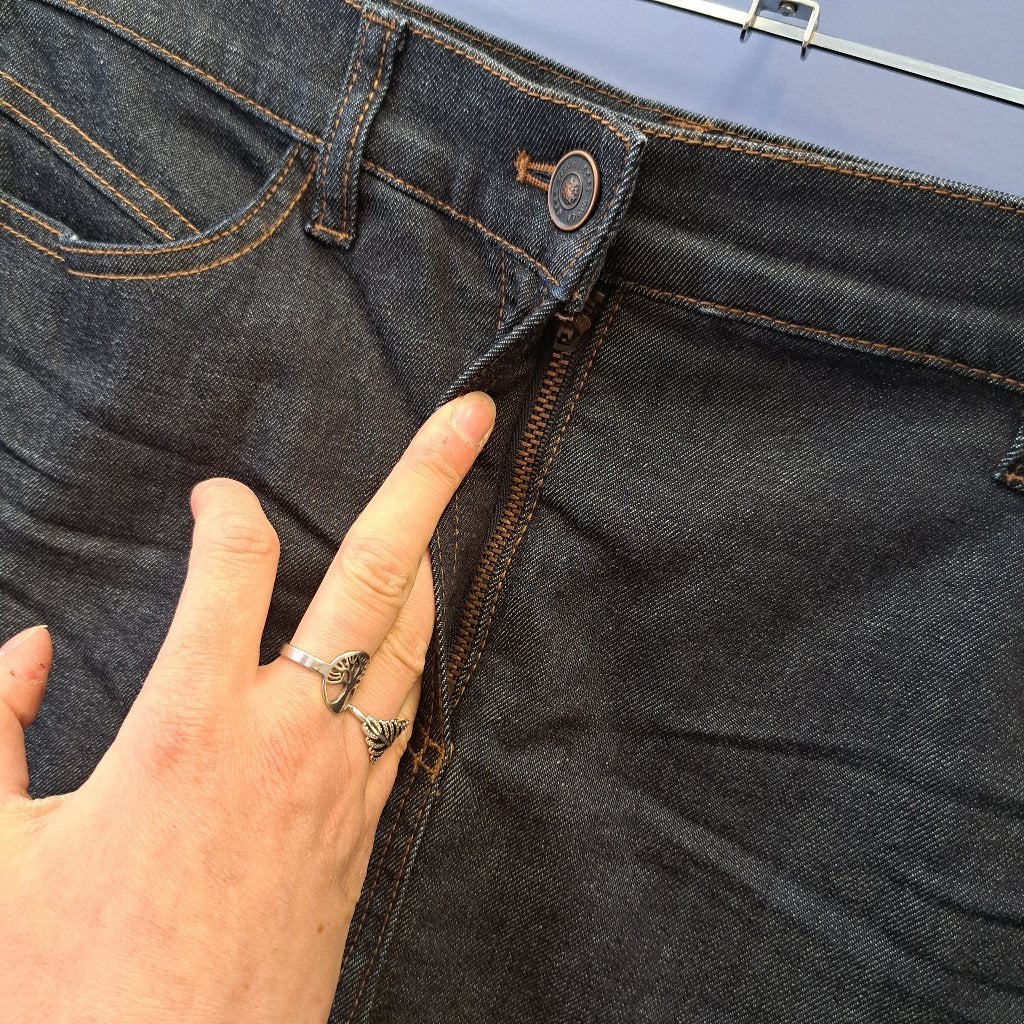 Taifun donker blauwe spijker rok denim als nieuw 38 M 42007, Maat 38/40 (M), Taifun, Blauw, .