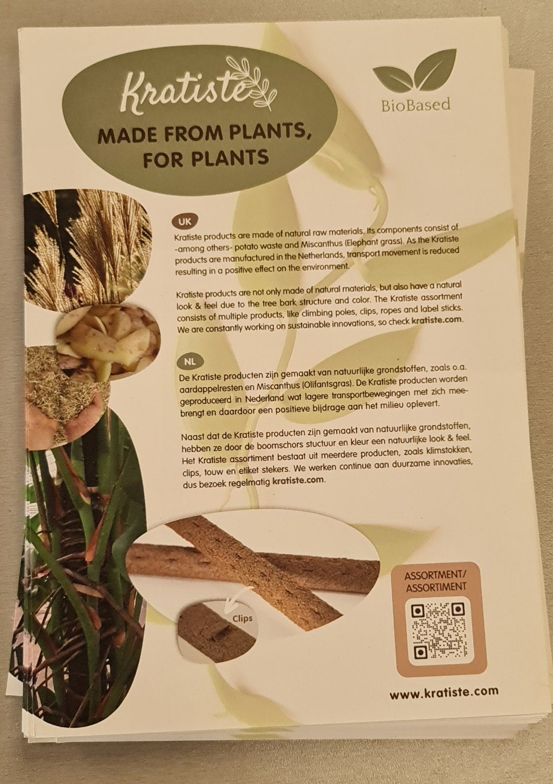 Kratiste steunklim plantenstokken. Prijs zie omschrijving, Tuin en Terras, Overige Tuin en Terras, Nieuw, Ophalen