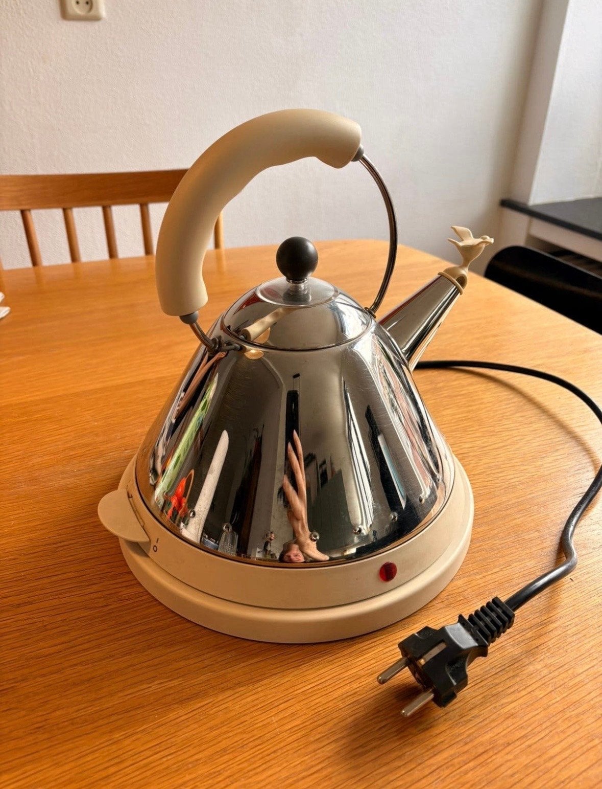 Alessi Waterkoker MG32 - RVS Design, 1 tot 2 liter, Ophalen of Verzenden, Gebruikt, Rvs
