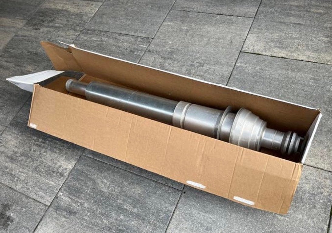 CV afvoer 125/80 aluminium, Ophalen, Gebruikt