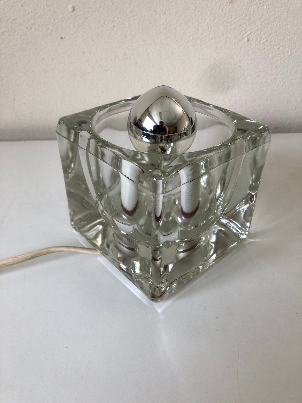 Ice Cube TA 14 Cubic TafelLamp van Peill & Putzler, 1970s, Gebruikt, Overige merken, Vintage, E14 (klein)