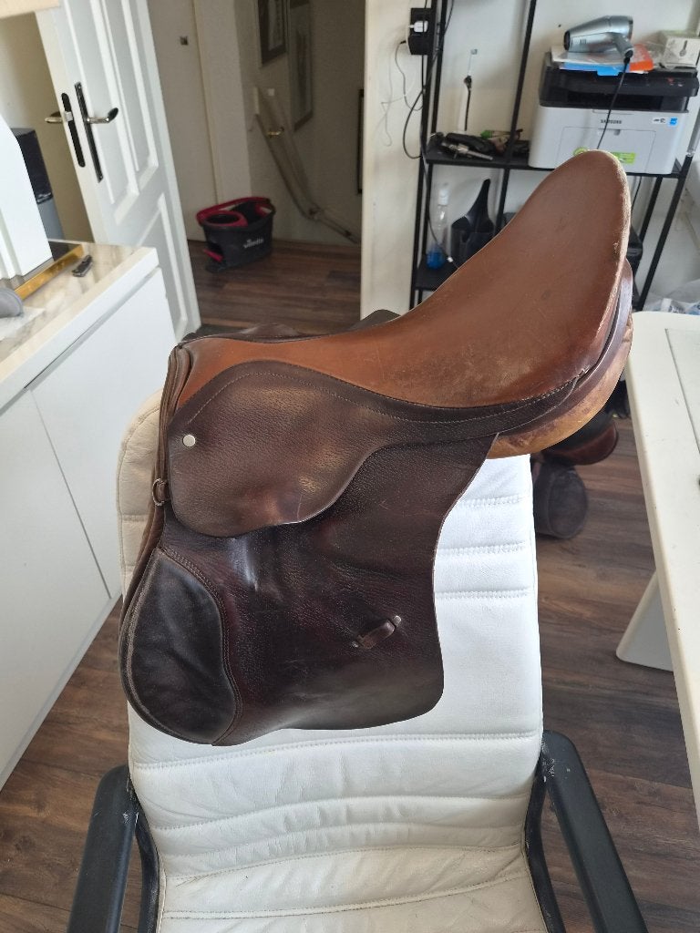 veelzijdigheidszadel, Dieren en Toebehoren, Ophalen, Gebruikt, M (17 inch), Springen