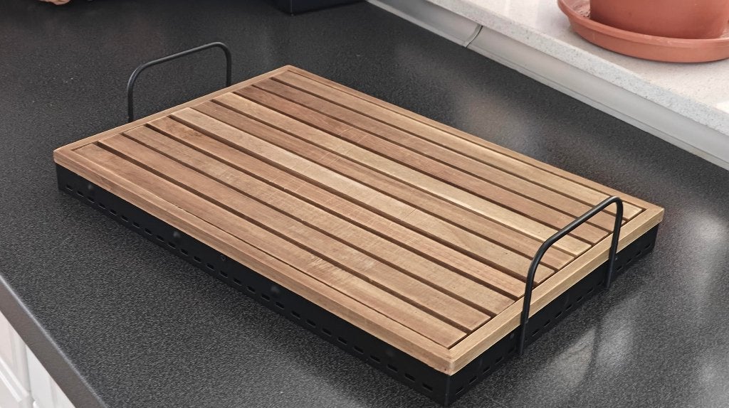 Broodplank snijplank met uitneembaar rooster (39x26 cm), Overige typen, Ophalen of Verzenden, Nieuw, Hout