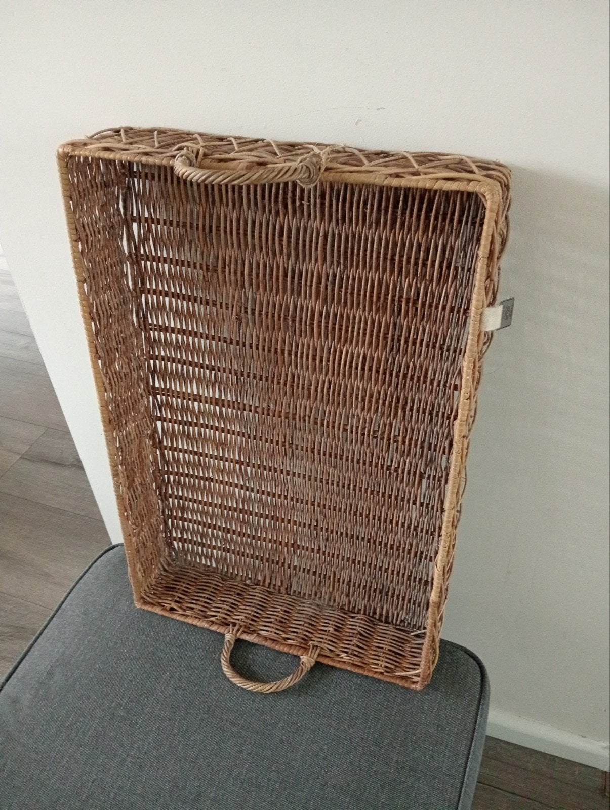 Riviera Maison, Rotan dienblad, Ophalen of Verzenden, Zo goed als nieuw, Rechthoekig, Riet