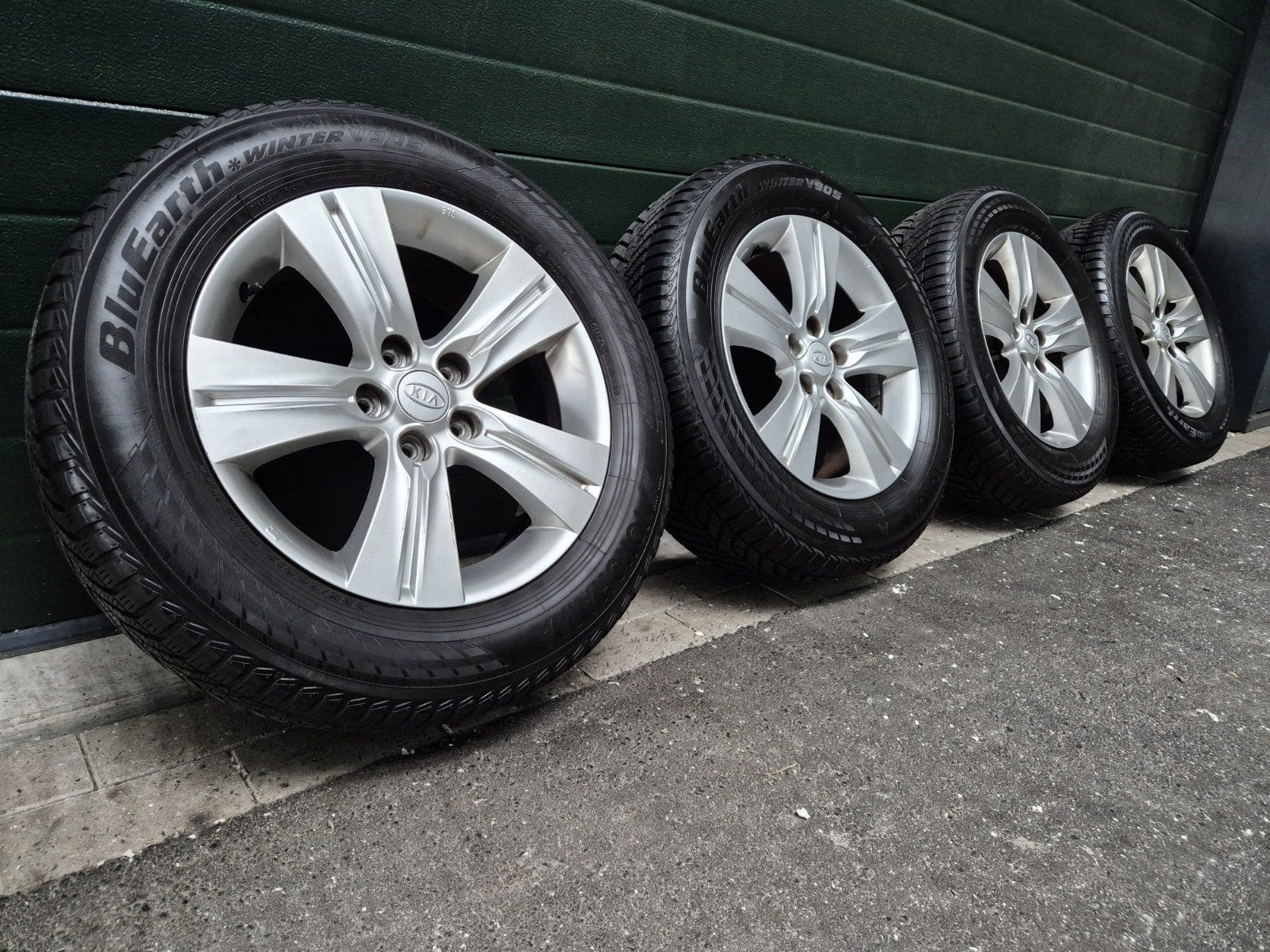 5x114.3/17 inch Orgineel Kia Sportage Winterset, Ophalen, Banden en Velgen, 17 inch, Winterbanden
