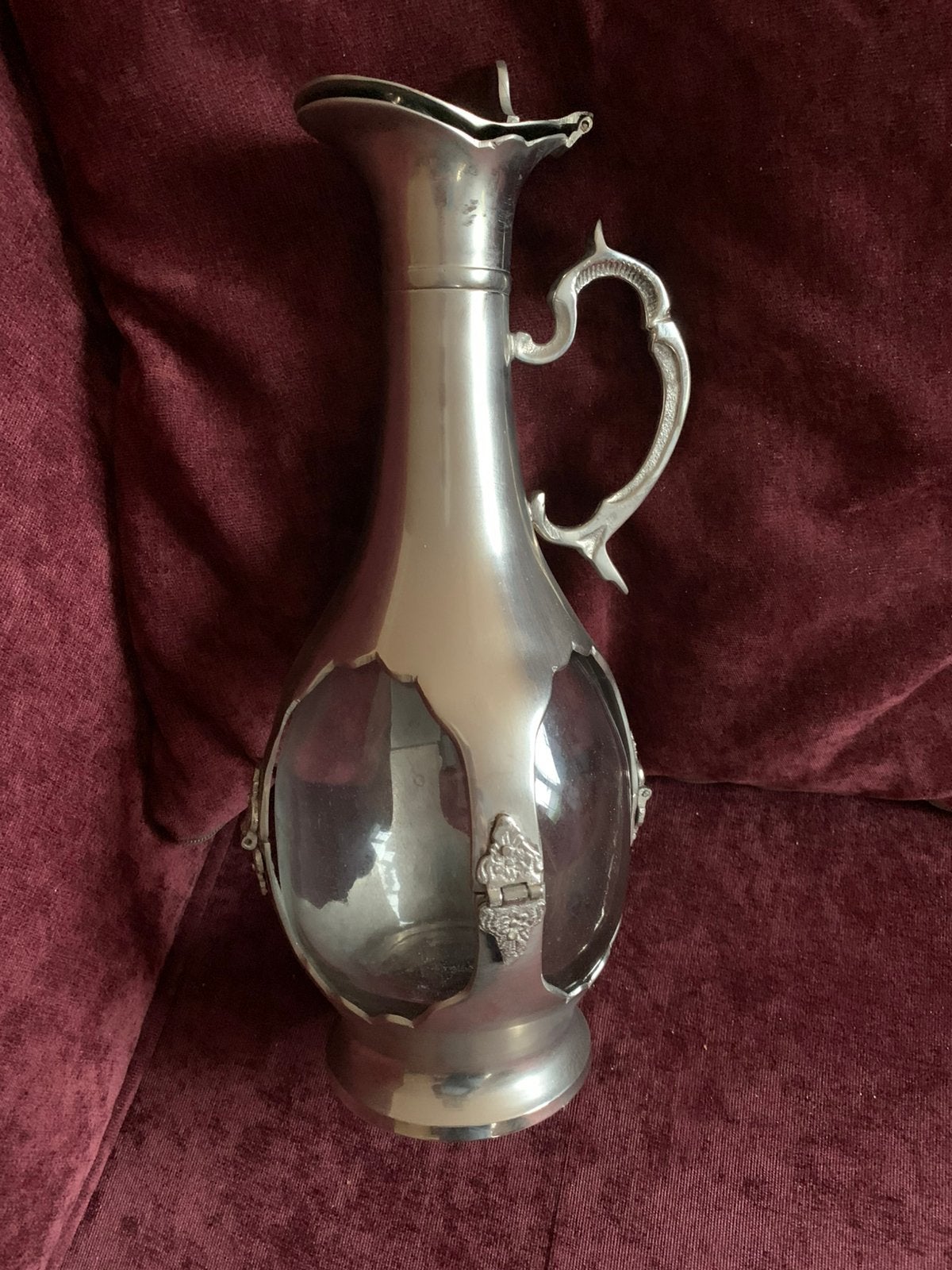 Tinnen/ glas karaf‼️, Antiek en Kunst, Antiek | Tin, Ophalen of Verzenden
