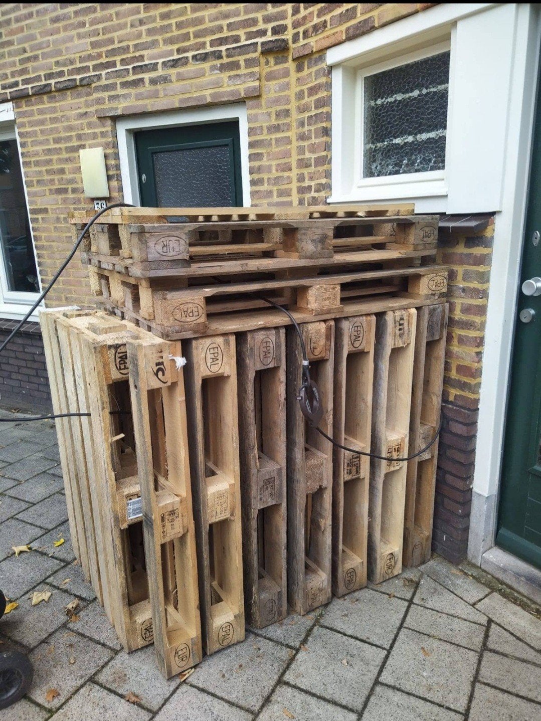 gebruikte pallets, Ophalen of Verzenden, Overige houtsoorten, Minder dan 200 cm, Pallet