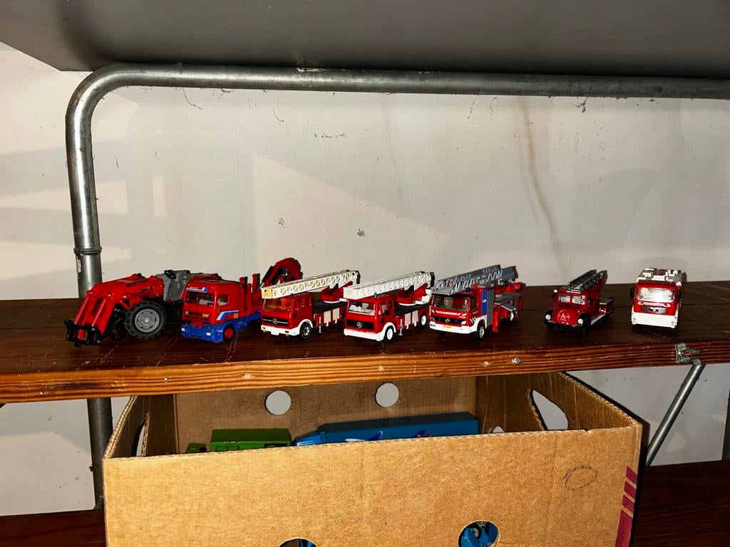 Grote Siku modelauto verzameling - 17 stuks, Ophalen of Verzenden, Gebruikt, Bus of Vrachtwagen