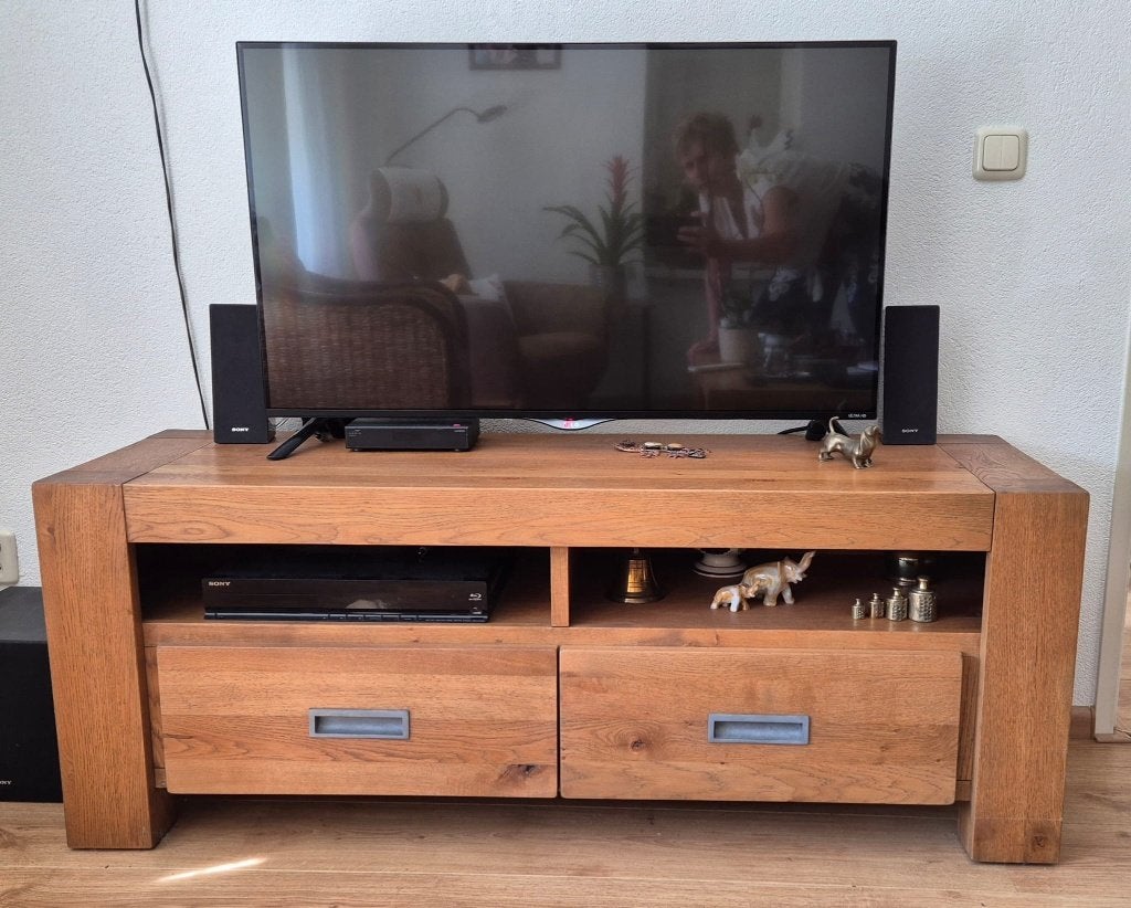 Mooie tv meubel, Ophalen, 100 tot 150 cm, Zo goed als nieuw, Minder dan 100 cm