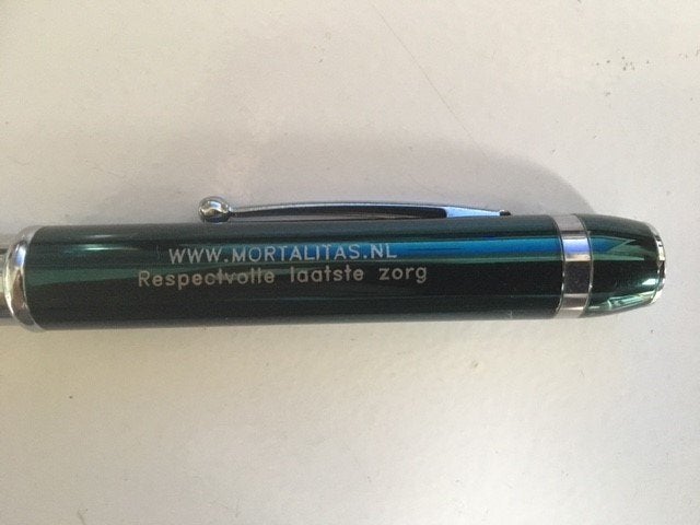 Pen met opdruk, Overige merken, Balpen, Ophalen of Verzenden, Zo goed als nieuw