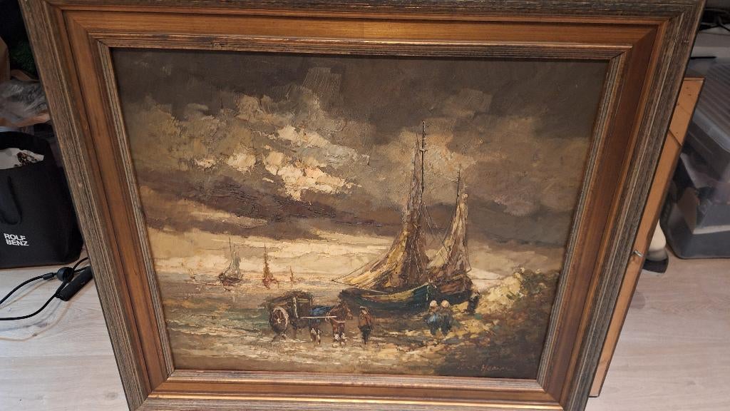 schilderij, Antiek en Kunst, Kunst | Schilderijen | Klassiek, Ophalen of Verzenden