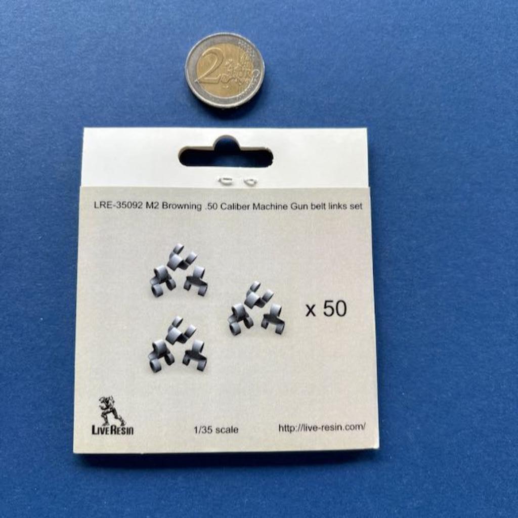 LiveResin	LRE35092	M2 Browning .50 MG belt links 1/35, Hobby en Vrije tijd, Modelbouw | Figuren en Diorama's, Nieuw, 1:35 tot 1:50
