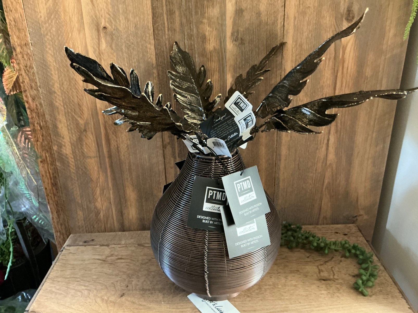 NIEUW set van 6 PTMD bladeren kunstbloemen takken, Ophalen of Verzenden, Nieuw