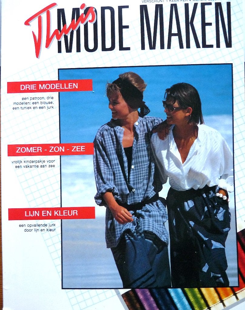 Thuis mode maken - 3 boekjes met veel diverse patronen, Overige merken, Overige typen, Verzenden, Vrouw