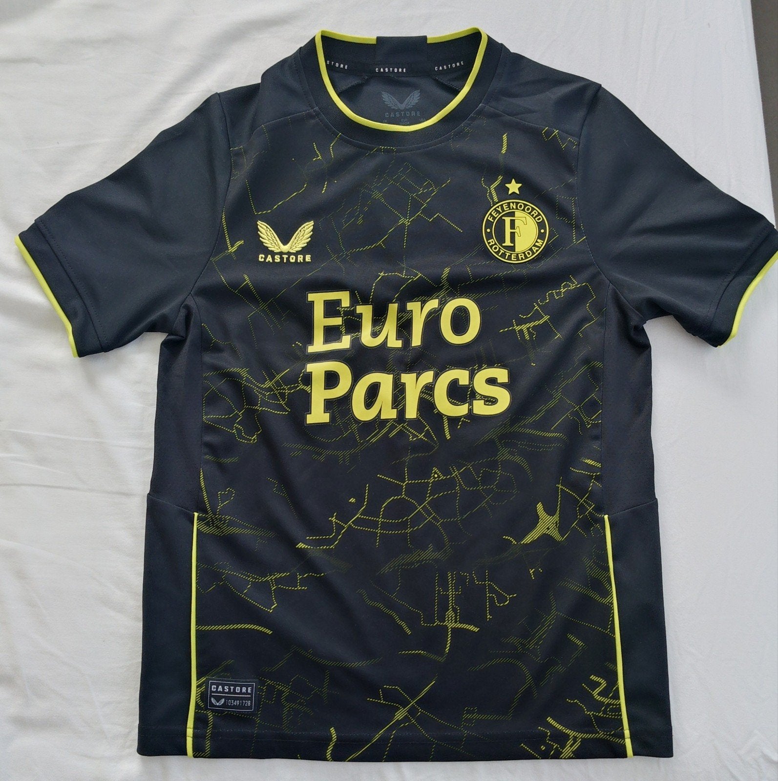 Feyenoord kinder shirt 23/24 - Maat 146, Castore, Jongen of Meisje, Ophalen of Verzenden, Zo goed als nieuw