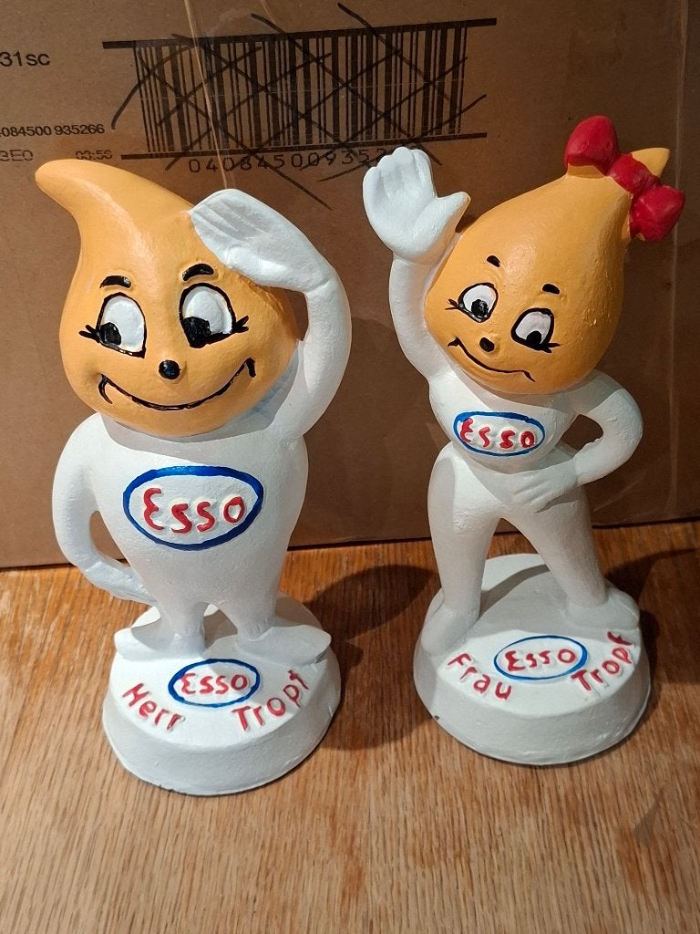 Gietijzeren beelden Esso mannetje en vrouwtje, Ophalen of Verzenden, Nieuw, Auto's