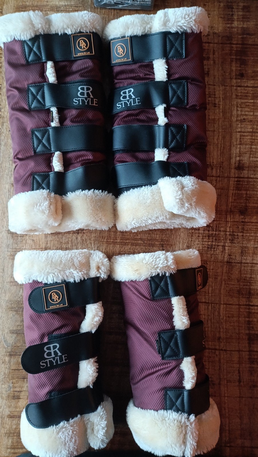 BR style beenbeschermers met bont cob, Ophalen of Verzenden, Nieuw