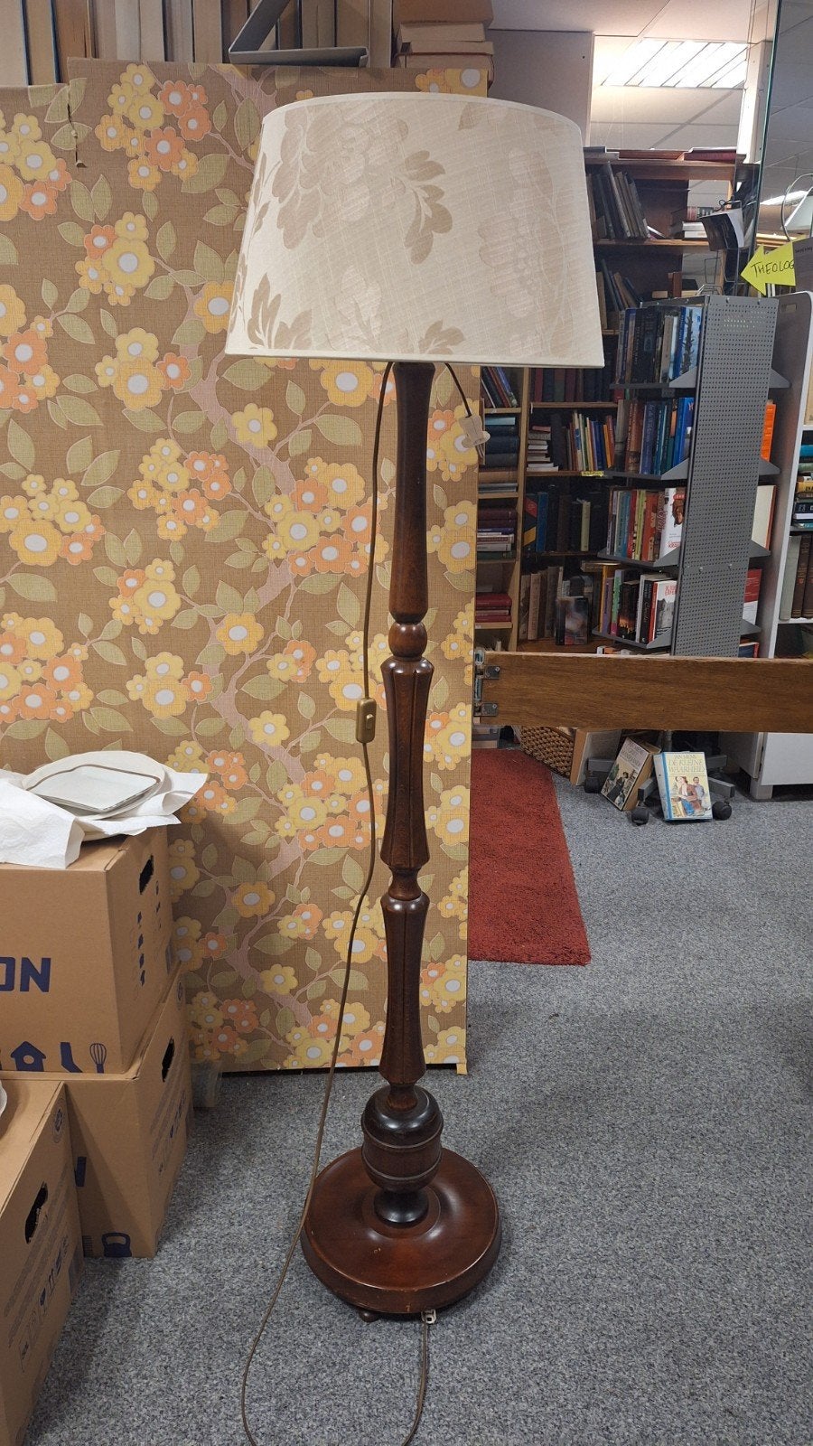 Houten vloerlamp, Ophalen, Zo goed als nieuw, 150 tot 200 cm