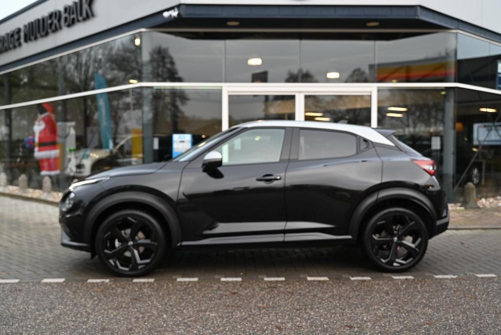 Nissan Juke 1.0 DIG-T Tekna, Auto's, Stof, Euro 6, Zwart, Bedrijf