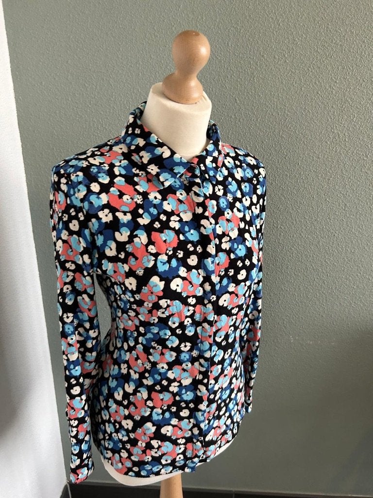 Fabienne Chapot maat 40 bloemen blouse 258, Maat 38/40 (M), Zwart, Ophalen of Verzenden, Zo goed als nieuw