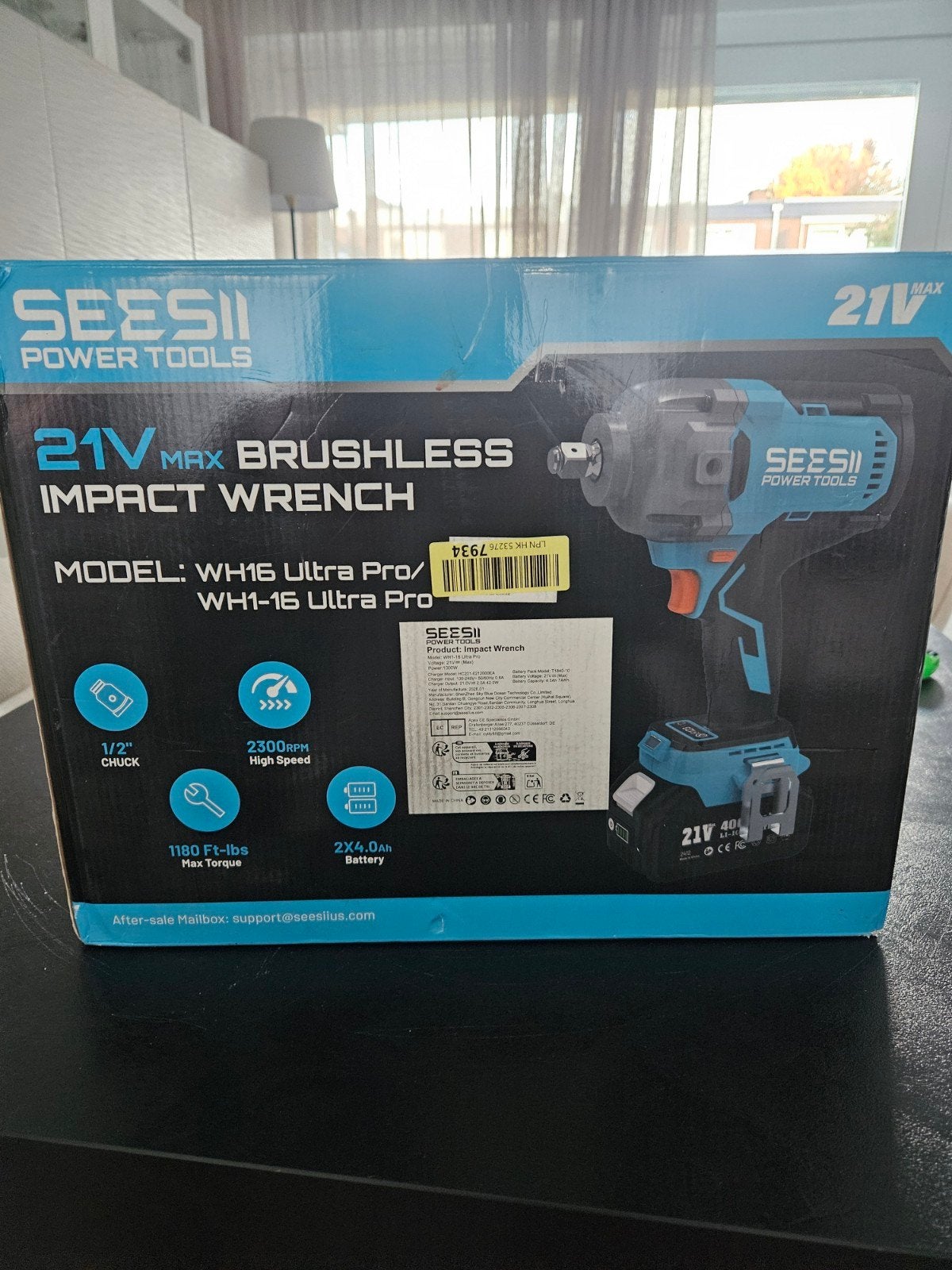 21V Max Brushless Slagmoersleutel - SEESII Power Tools - NEW